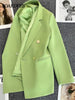 Autumn Women Blazer Double Breasted Suit Jacket Loose Office Suit Jacket Korean Version 2023 Winter Casual Office Coats