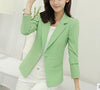 Autumn Women Blazers And Jackets Elegant Work Suit Blue/White/Gray Coat Female Jacket Single Button Women Blaser Casual Wear