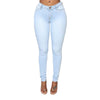 Autumn Women Jeans Casual Mid Waist Push Up Stretch Thin Washable Zipper Skinny Female Pencil Pants 2022 Street