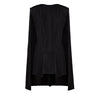 Autumn Women Long Cloak Blazer Coat Cape Cardigan Jacket Slim Office Simple White Blazers Coat  Suit Black Jacket Outwear