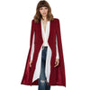 Autumn Women Long Cloak Blazer Coat Office Ladies Cape Cardigan Jacket Slim Office  Suit Casual Solid Outerwear Manteaux Long