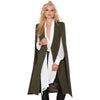 Autumn Women Long Cloak Blazer Coat Office Ladies Cape Cardigan Jacket Slim Office  Suit Casual Solid Outerwear Manteaux Long