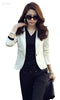 Autumn Women's Blazers New Feminino Slim All-matched One Button Suit Jacket Plus Size Work Wear Blaser Women Clothing B2#