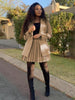 Autumn and Winter European and American African Suit Coat Short Skirt Two-Piece Set