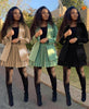 Autumn and Winter European and American African Suit Coat Short Skirt Two-Piece Set