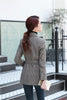 Autumn and Winter Women Blazers & Jackets Grey Ladies Outerwear Coats Long Sleeve Work Clothes OL Styles