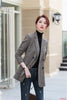 Autumn and Winter Women Blazers & Jackets Grey Ladies Outerwear Coats Long Sleeve Work Clothes OL Styles