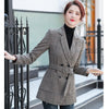 Autumn and Winter Women Blazers & Jackets Grey Ladies Outerwear Coats Long Sleeve Work Clothes OL Styles