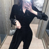 Autumn and Winter Adult Lady like Woman Style Long Sleeve Pleuche Suit Shirt Pants Casual Retro Fried Street Two-Piece Set