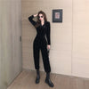 Autumn and Winter Adult Lady like Woman Style Long Sleeve Pleuche Suit Shirt Pants Casual Retro Fried Street Two-Piece Set