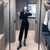 Autumn and Winter Adult Lady like Woman Style Long Sleeve Pleuche Suit Shirt Pants Casual Retro Fried Street Two-Piece Set