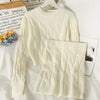 Autumn and Winter Style Slimming Hemp Pattern Round Neck Long-sleeved Sweater Suit Women's All-match Knitted Hip Skirt