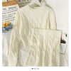 Autumn and Winter Style Slimming Hemp Pattern Round Neck Long-sleeved Sweater Suit Women's All-match Knitted Hip Skirt