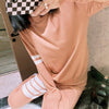 Autumn and winter TB four-bar college style striped sweater sweater + casual sports leggings trousers two-piece suit