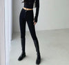 Autumn vintage High Waist women jeans black pants pencil Denim Jeans Skinny Bodycon Hole Womens Trousers jeans
