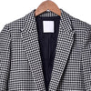 Autumn woman retro coat houndstooth slim woolen office ladies French brand commuter jacket women
