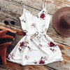 Sexy Floral Print Summer Dress Women Casual V neck Strap Beach Dress 2022 High Waist Halter Short Mini Dresses Vestidos