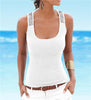 Spring Summer New Tank Tops Women Sleeveless Square Neck Loose Bodycon T Shirt Ladies Vest Singlets Sequined Black Tops