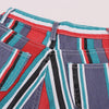 B-TOTO American Retro Color Striped Fringe Shorts Pants Trendy Ins Female Summer Jeans 2022 Fashion