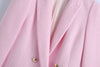 BB / 1328op 2023 European and American style street temperament light ripe breasted texture suit coat