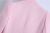 BB / 1328op 2023 European and American style street temperament light ripe breasted texture suit coat
