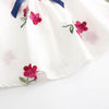 Girl Bow Dress Baby Girl Summer Dress Fashion V-neck Dress Strawberry Pattern Child Sleeveless Girl Clothes 1-3 Years old
