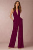 New Arrival Summer Jumpsuits for Women 2022 Fashion Black Deep V Neck Elegant White Wide Leg Pants Jumpsuit Clubwear