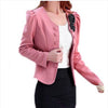 BFYL Women's Fashion suit Jacket Suit Blazer Short Coat Korean spring new plus size jackets Slim  double-brested jacket female
