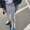 BGTEEVER 2022 Autumn Streetwear Female Skinny Jeans High Waist Gray Women Denim Pants Ladies Casual Chic Pencil Jeans