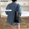 BGTEEVER Autumn Loose Women Shorts Suits Long Sleeve Blazer & Pencil Mini Skirts Elegant Ladies 2 Pieces Skirt Set 2022