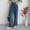 BGTEEVER Casual High Waist Loose Women Denim Jeans Streetwear Vintage Long Wide Leg Jeans Pants Female Trousers Capris 2022