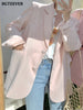 BGTEEVER Casual Loose Lapel Ladies Suit Jackets Full Sleeve Single-breasted Solid Female Blazer Tops 2023 Spring Women Outwear