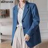 BGTEEVER Elegant Office Ladies Loose Single-breasted Blazer Women Solid Notched Collar Suit Jackets 2022 Spring Outwear Femme