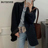 BGTEEVER Spring Autumn Loose  Women Jacket Blazer Casual Notched Collar Long Sleeve Female Jackets 2023 Ladies Suit Coats