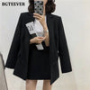 BGTEEVER Office Ladies Skirt Suits Double Breasted Jackets & High Waist A-line Mini Skirts Elegant Women 2 Pieces Blazer Set