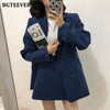 BGTEEVER Office Ladies Skirt Suits Double Breasted Jackets & High Waist A-line Mini Skirts Elegant Women 2 Pieces Blazer Set