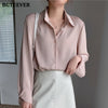 BGTEEVER Office Ladies Striped Women Blouses Tops Full Sleeve Loose Women Shirts Elegant Spring Blusas Mujer 2023
