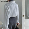 BGTEEVER Office Ladies Striped Women Blouses Tops Full Sleeve Loose Women Shirts Elegant Spring Blusas Mujer 2023