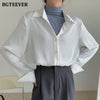 BGTEEVER Office Ladies Striped Women Blouses Tops Full Sleeve Loose Women Shirts Elegant Spring Blusas Mujer 2023