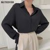 BGTEEVER Office Ladies Striped Women Blouses Tops Full Sleeve Loose Women Shirts Elegant Spring Blusas Mujer 2023