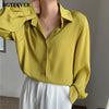 BGTEEVER Office Ladies Striped Women Blouses Tops Full Sleeve Loose Women Shirts Elegant Spring Blusas Mujer 2023