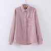 Women's Shirt 2022 Hot New Long Sleeve Shirts Ladies Casual Cotton Oxford Shirt College Style White Plus Size Blouses