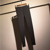 Fall Womens High Quality Elastic Solid Color Cotton Cashmere Sanding Warm Leggings Black Slim Pants Leggings Trousers