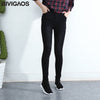 Spring Fall Women Simple Basic Jeans Elastic Denim Pants Pencil Jean Leggings Pants Jeggings For Women Jeans Trousers