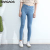 Spring Fall Women Simple Basic Jeans Elastic Denim Pants Pencil Jean Leggings Pants Jeggings For Women Jeans Trousers