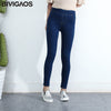 Spring Fall Women Simple Basic Jeans Elastic Denim Pants Pencil Jean Leggings Pants Jeggings For Women Jeans Trousers