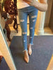 Summer New Women Jeans Tassel Ripped Hole Jeans Leggings Burrs Elastic Denim Ankle Pants Skinny Pencil Pants For Women