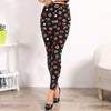 Women Colorful Graffiti Plaid Leggings Flowers Striped BRUSHED Soft Legging Slim Pencil Pants Elastic Sexy Leggings