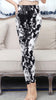 Women Colorful Graffiti Plaid Leggings Flowers Striped BRUSHED Soft Legging Slim Pencil Pants Elastic Sexy Leggings