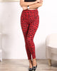 Women Colorful Graffiti Plaid Leggings Flowers Striped BRUSHED Soft Legging Slim Pencil Pants Elastic Sexy Leggings